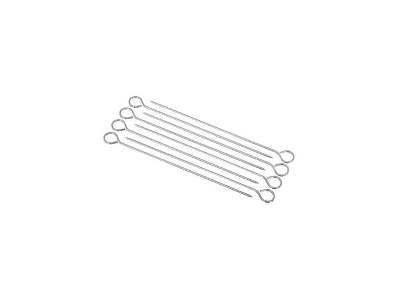  Lot de 8 piques à brochettes neka 27cm argent  - Conforama A