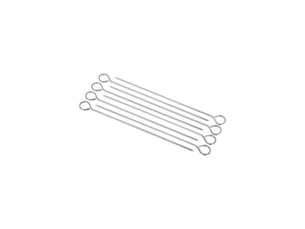 Lot de 8 piques à brochettes neka 27cm argent