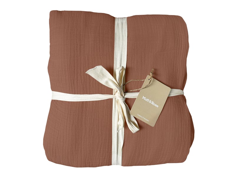 Parure de lit unie en coton taies carrées, gaze de coton 200x200+2x65x65cm  - Conforama B