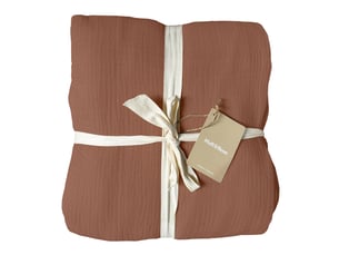 Parure de lit unie en coton taies carrées, gaze de coton 200x200+2x65x65cm