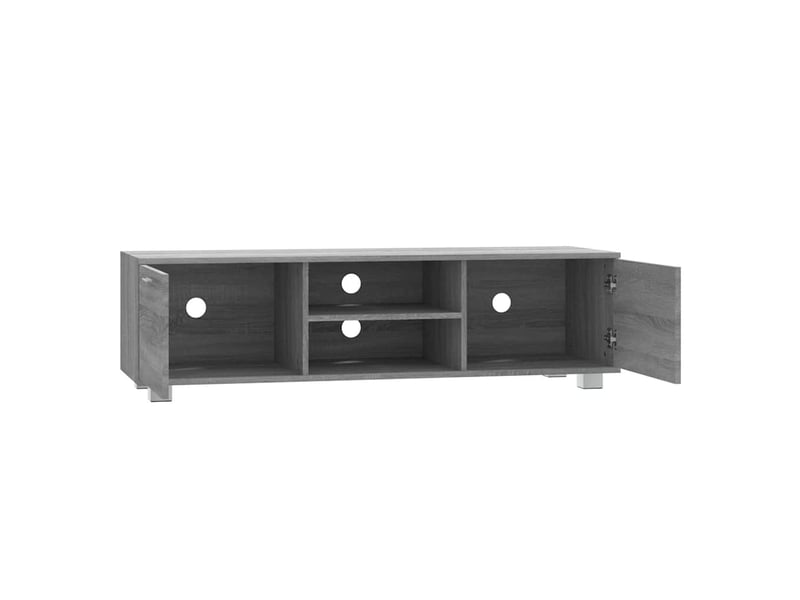  Meuble tv - banc tv - meuble de rangement sonoma gris 140x40,5x35 cm bois d'ingénierie  - Conforama E