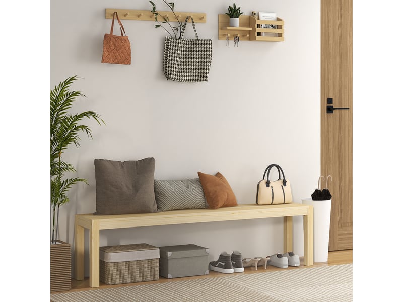  Banc 3 places, jusqu'à 330 kg, en pin, 175 x 33 x 45 cm  - Conforama C