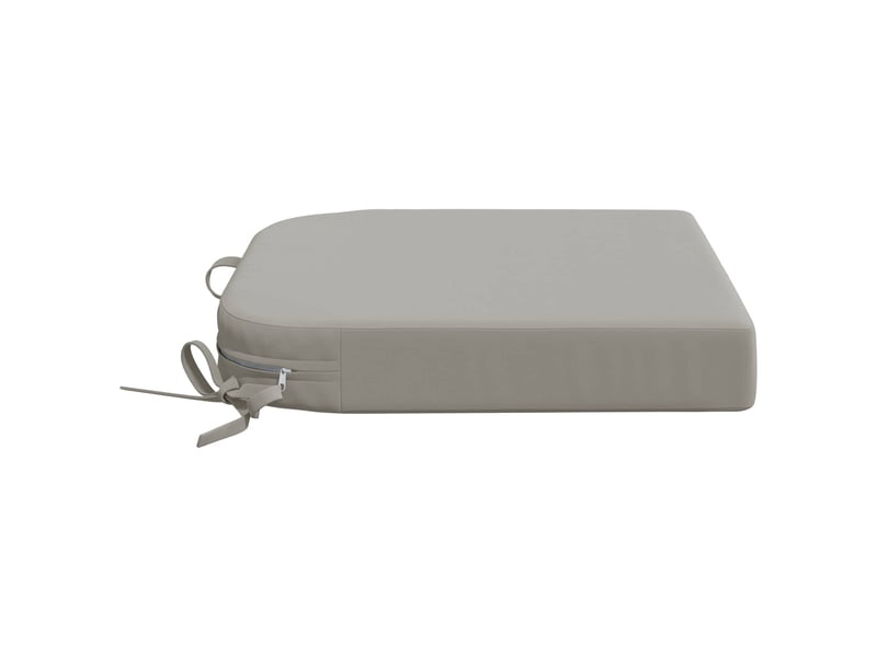 Coussin de siège, coussin d'assise en 1 pièce soest 100 % polyester gris cf55837 - Conforama D