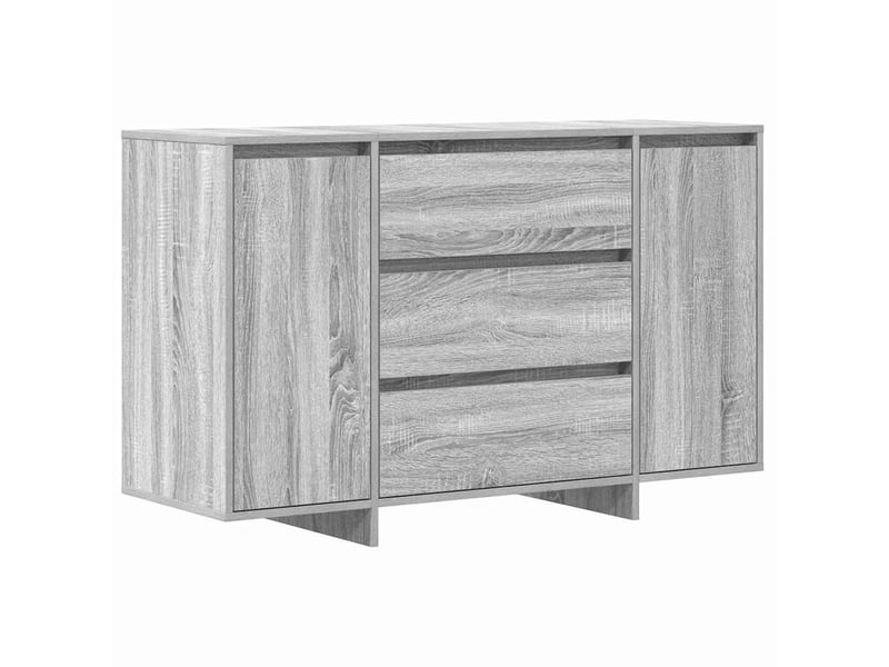  Buffet - bahut - meuble de rangement gris sonoma 120 x 41 x 75 cm bois d'ingénierie  - Conforama A