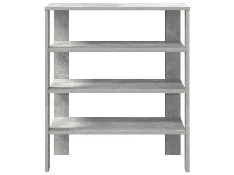 Meuble à chaussures, étagère à chaussures gris béton 61x32x70 cm bois d'ingénierie  - Conforama D