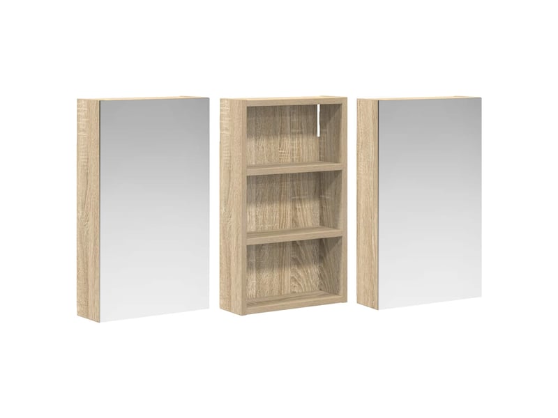 Ensemble de meubles de salle de bain 3 pcs 90x10.5x50 cm shl2783 - Conforama E