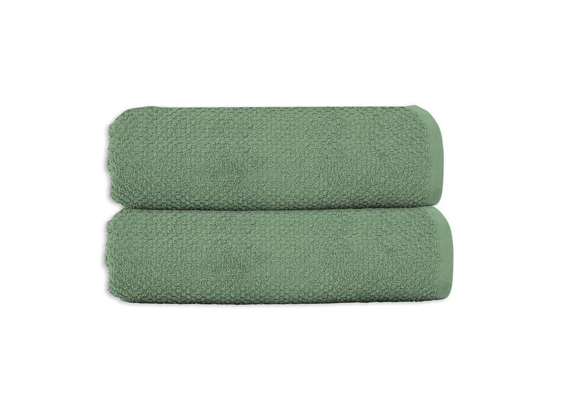  Lot 2 serviettes de bain 70x140 coton éponge  - Conforama A