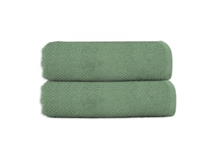 Lot 2 serviettes de bain 70x140 coton éponge