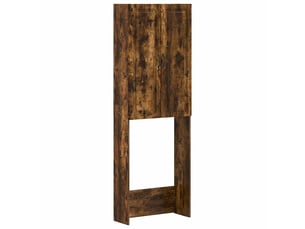 Armoire de toilette, meuble de toilette utrecht chêne fumé 66x25.5x190 cm