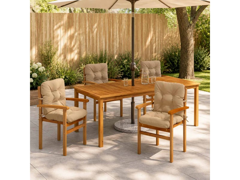  Lot de 4 coussins de chaise à dossier haut vianen cf59353  - Conforama B