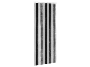 Rideau anti-insectes, moustiquaire en chenille gris et noir 90 x 220 cm cf43465