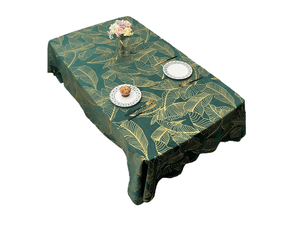 Nappe toile cirée nappe à  motif de feuilles botanique toile cirée rectangulaire 140x220cm