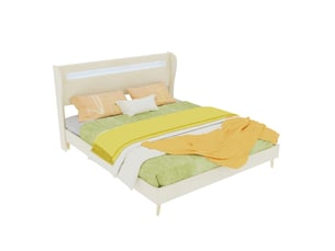 Lit 2 places 160x200 cm MAISENTIEL coloris beige
