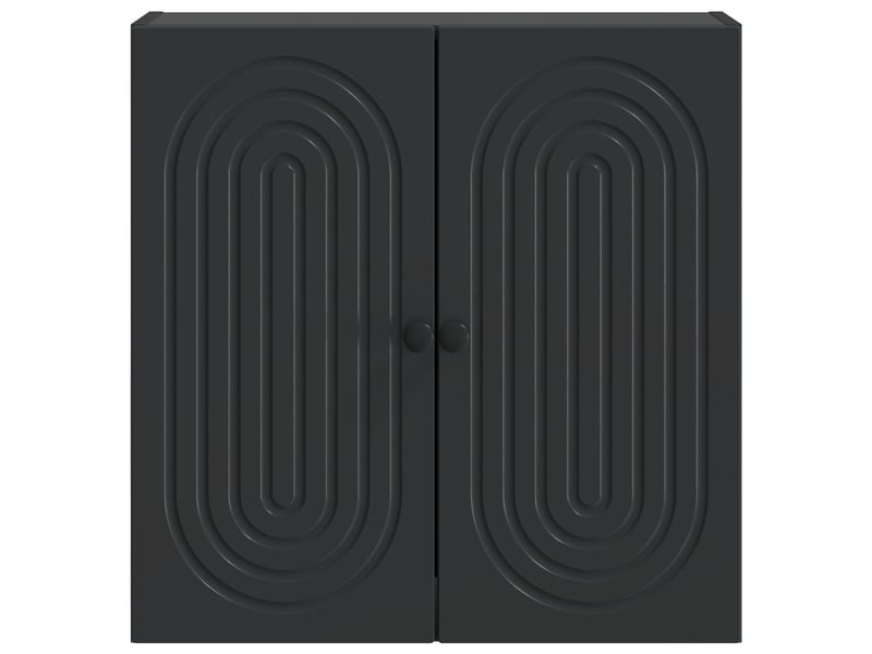  Armoire murale salon, meuble de rangement noir 59 x 31 x 60 cm bois d'ingénierie shl6198  - Conforama D