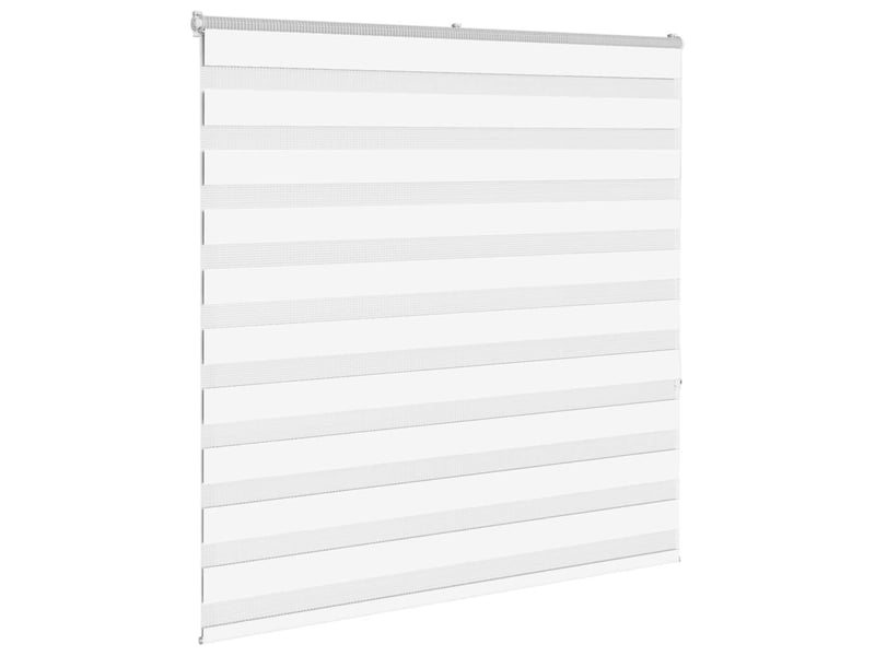  Store zèbre, store de fenêtre blanc 140x150 cm largeur du tissu 135,9cm polyester cf48372  - Conforama C