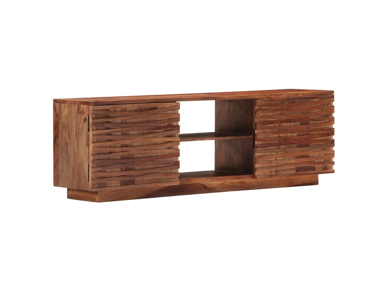  Meuble tv - banc tv - meuble de rangement 120x30x40 cm bois solide  - Conforama B