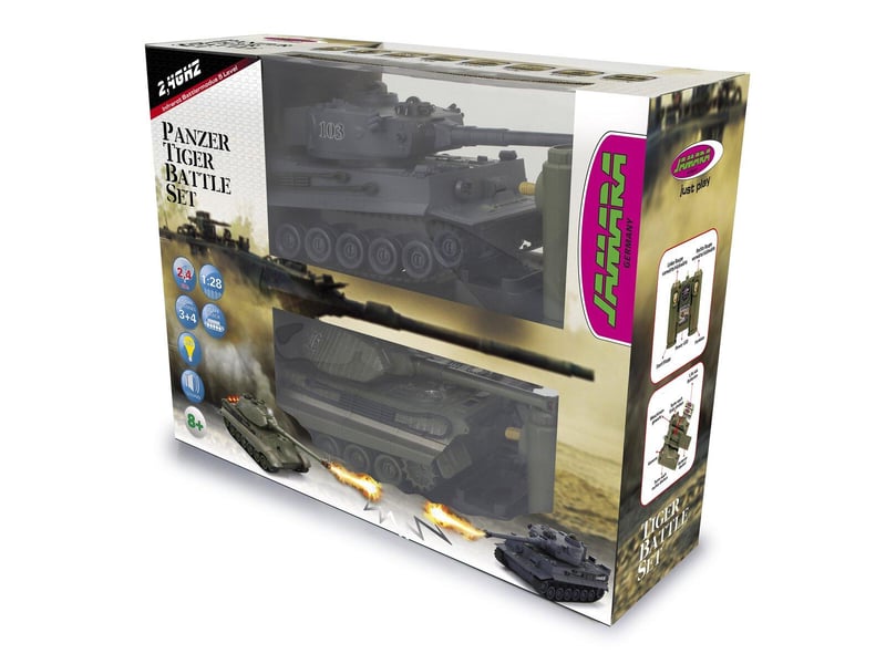  Panzer tiger battle set 1:28 2,4ghz 403635 - Conforama B