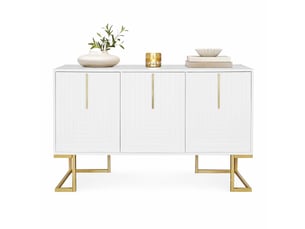 Buffet 3 porte(s) MEULVA - 138 cm coloris blanc