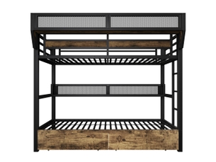 Lit mezzanine 90x200 cm MAISONORA coloris noir
