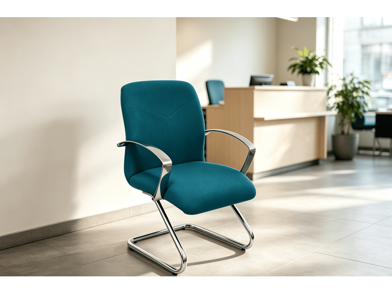  Fauteuil de réception caudete piqueras y crespo  blue 61 x 85 cm bleu - tissu avec accoudoirs fixes S5704251 - Conforama C