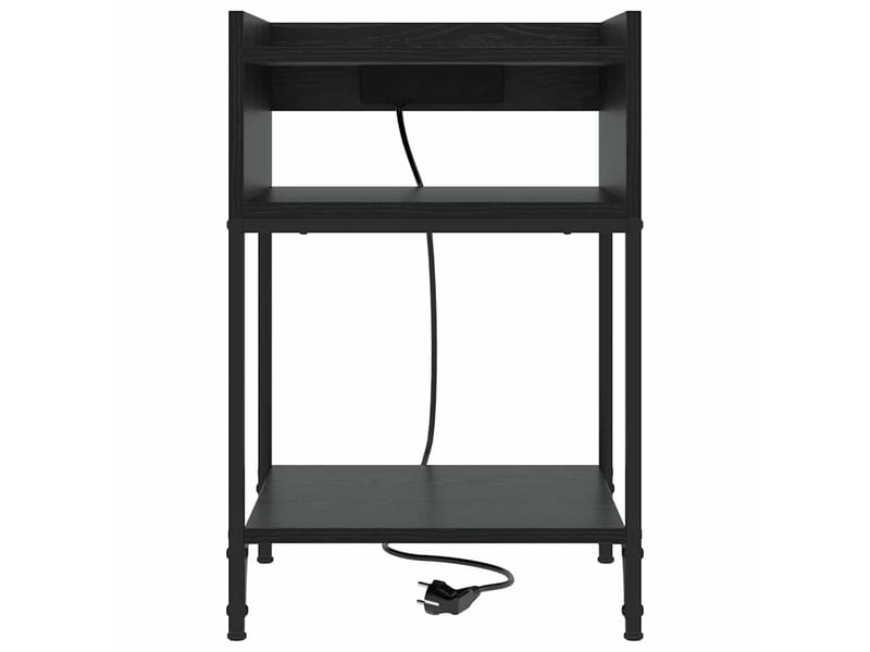  Table de chevet - cabinet de chevet - table de nuit chêne noir 40 x 40 x 61 cm bois d'ingénierie  - Conforama D