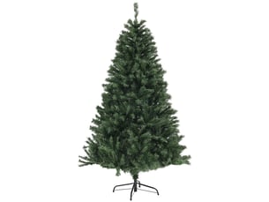 Sapin de noël artificiel arbre de noël 180 cm avec 1 000 branches, ouverture automatique, base en acier, vert