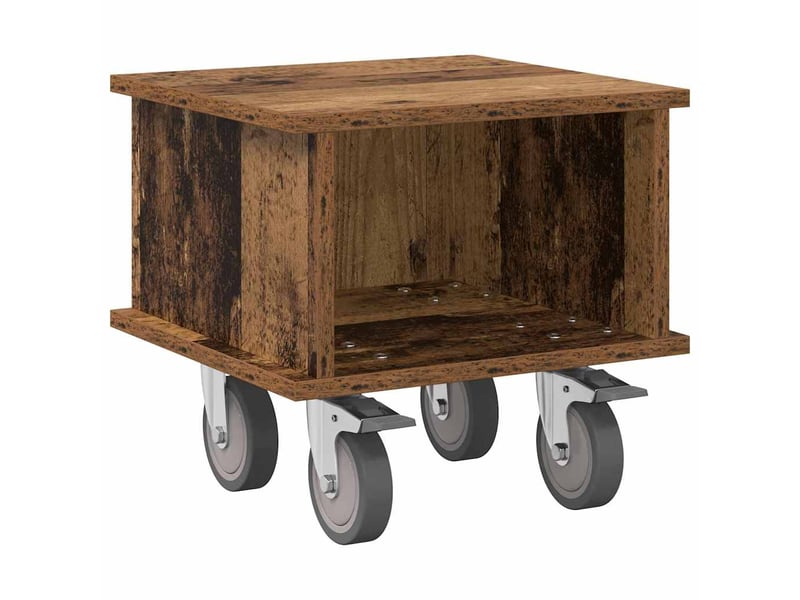  Meuble tv - banc tv - meuble de rangement 37 x 35 x 35 cm bois ancien bois d'ingénierie  - Conforama A