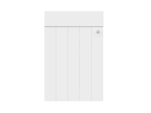 Meuble vasque mural blanc 41 cm compact, finition résistante à l’humidité, soft-close