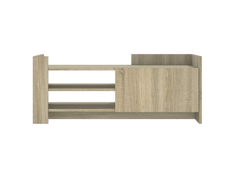  Meuble tv - banc tv - meuble de rangement chêne sonoma 100x35x40 cm bois d'ingénierie  - Conforama D