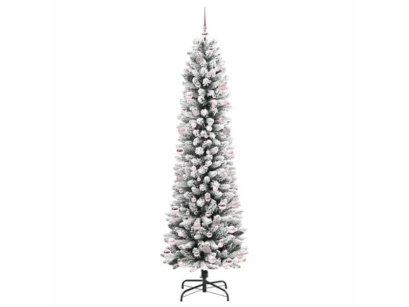  Sapin de noël artificiel, arbre de noël blanc 240 cm pvc, métal et plastique shl1241  - Conforama D