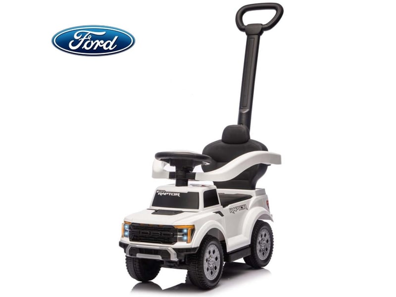  Porteur milly mally ford f-150 3 en 1 blanc - avec canne de guidage 5907090701150 - Conforama D