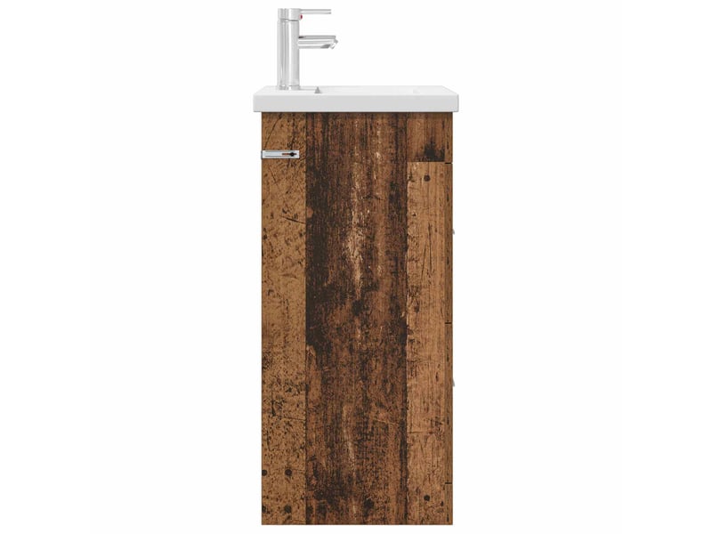 Meuble de salle de bain avec évier bois ancien shl6973 - Conforama D
