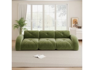 Canapé modulable, canapé 3 places – base antidérapante, sans montage, sans cadre, en tissu chenille