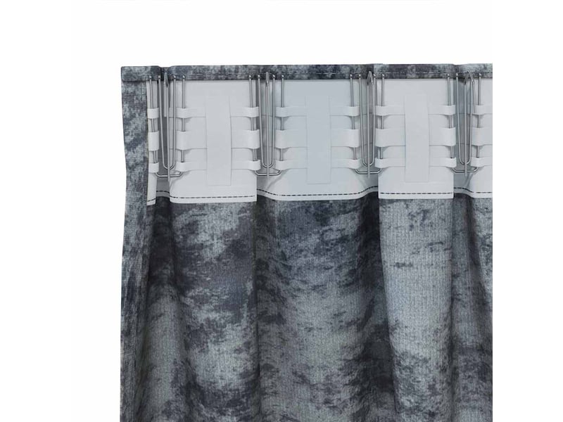  Lot de 2 rideaux en velours, rideaux de fenêtre gris argenté 175 x 140 cm velours cf44217  - Conforama E