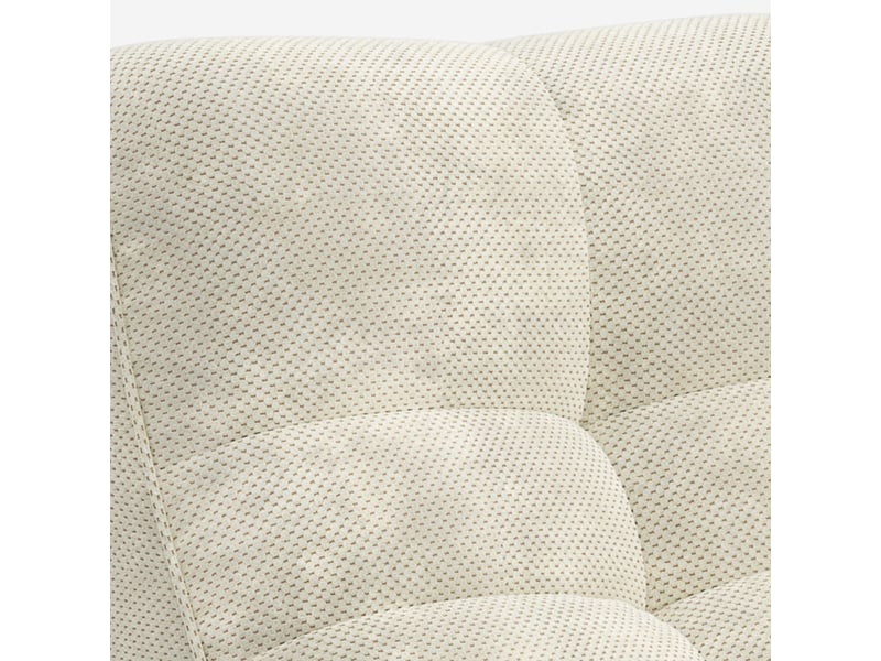 Canapé modulaire 2 places en velours doux design gardena - crème  - Conforama E