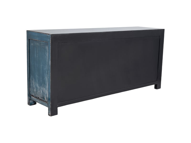  Buffet en bois bleu 170x45x78 cm h  - Conforama D