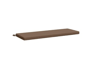 Coussin de banc, coussin d'assise, coussin de canapé soest 100 % polyester taupe 110 x 40 x 5 cm cf53572