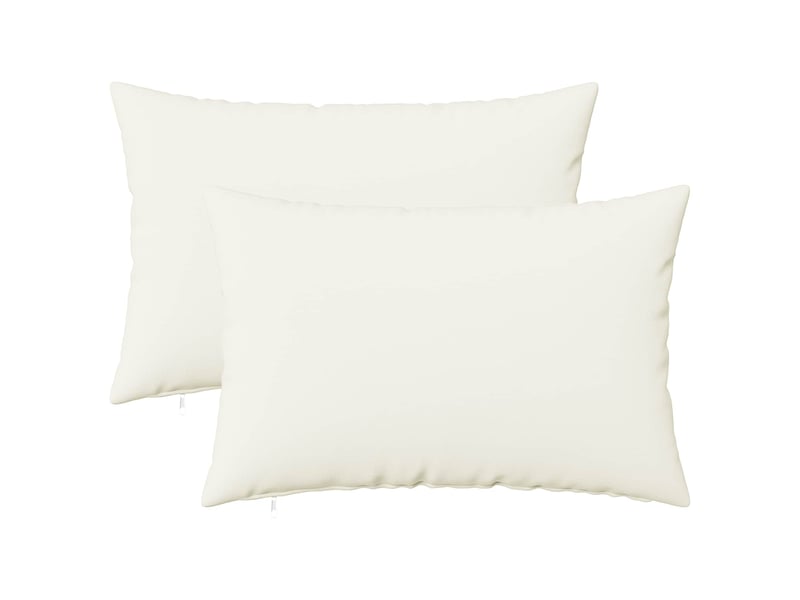  Lot de 2 coussins avec oreiller, coussins décoratifs heerlen blanc tissu cf50164  - Conforama B