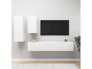 Meuble tv coloris blanc  <strong></strong>  <strong></strong>