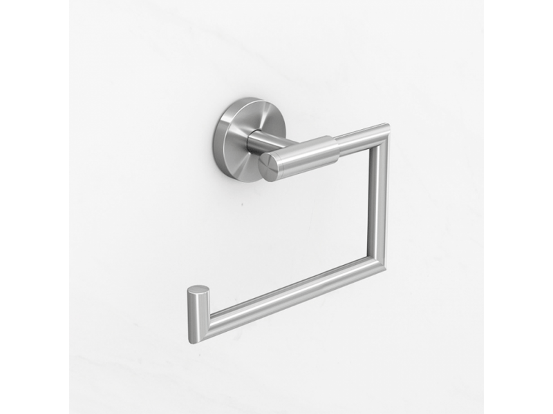  Porte papier toilette mural, dérouleur papier toilette, acier inox, 15x10,5x6,5 cm  - Conforama C
