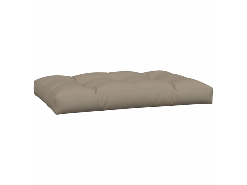 Lot de 2 coussins de palette, coussins de canapé taupe tissu cf59625 - Conforama D