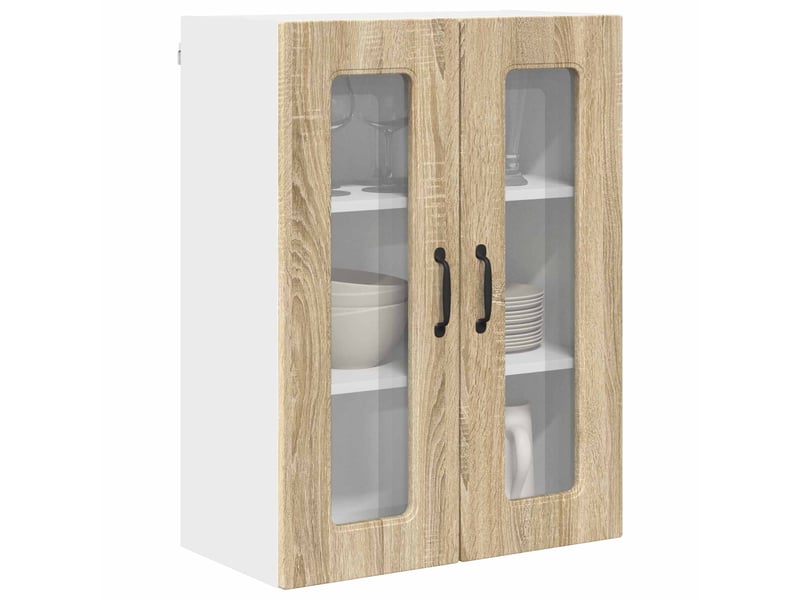  Meuble mural de cuisine | armoire de cuisine chêne sonoma 60x31x80cm shl7540  - Conforama C