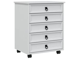 Caisson roulant de bureau avec tiroirs corona blanc shl1009