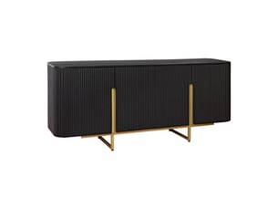 Buffet 4 porte(s)   <strong>MEUBLORAMA</strong> <strong></strong> - 160 cm coloris noir 