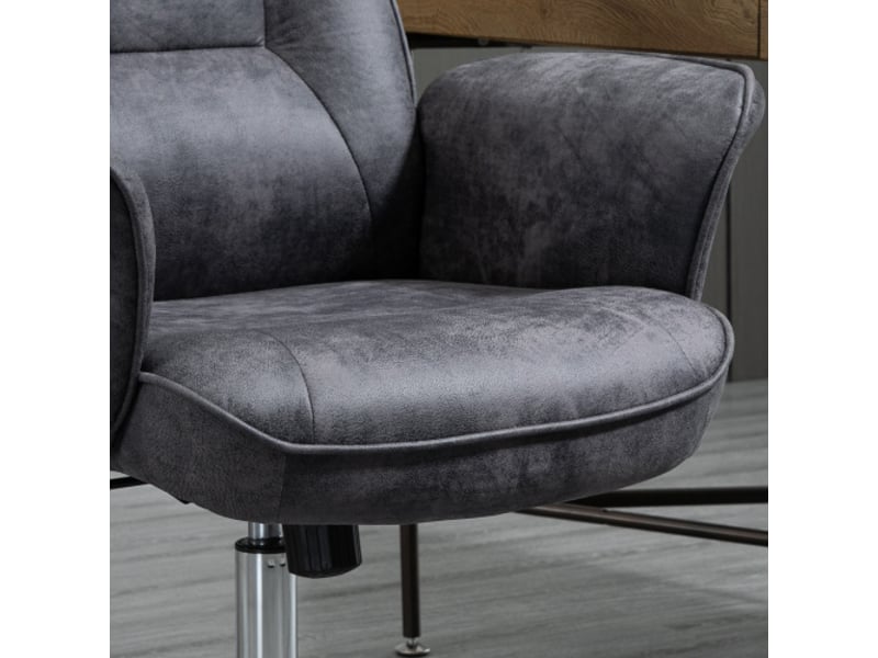  Chaise de bureau xxl ergonomique inclinable, réglable en hauteur, gris, charge 120 kg  - Conforama E