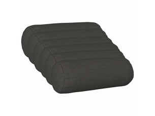 Lot de 6 housses de coussin heerlen gris foncé ø 15 x 40 cm tissu cf49643