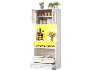 Armoire <strong></strong> <strong></strong> coloris blanc largeur 140 cm