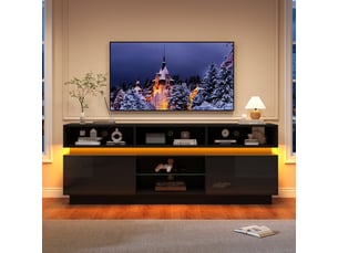 Meuble tv coloris noir 160 cm HAVRYA  