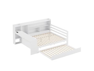 Lit banquette 140x200 cm    coloris blanc