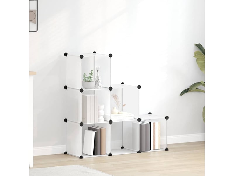  Cubes de rangement 6 pcs transparent pp  - Conforama B